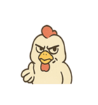 強面ニワトリさんの声かけスタンプ（個別スタンプ：16）