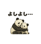 ちょいリアルなパンダの日常（個別スタンプ：23）