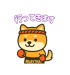 仲良し夫婦のムエタイ柴犬（個別スタンプ：6）