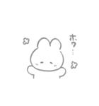 くしゃくしゃなうさぎ（個別スタンプ：4）