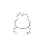 くしゃくしゃなうさぎ（個別スタンプ：8）