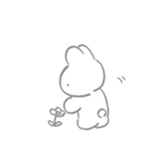 くしゃくしゃなうさぎ（個別スタンプ：9）