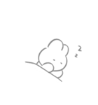 くしゃくしゃなうさぎ（個別スタンプ：10）