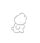 くしゃくしゃなうさぎ（個別スタンプ：13）