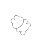 くしゃくしゃなうさぎ（個別スタンプ：14）