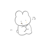 くしゃくしゃなうさぎ（個別スタンプ：17）