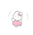 くしゃくしゃなうさぎ（個別スタンプ：18）