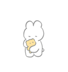くしゃくしゃなうさぎ（個別スタンプ：21）
