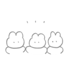 くしゃくしゃなうさぎ（個別スタンプ：23）