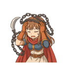 勇者 女 くさりがま 謎の武器 RPG（個別スタンプ：5）