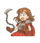 勇者 女 くさりがま 謎の武器 RPG（個別スタンプ：11）