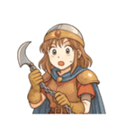 勇者 女 くさりがま 謎の武器 RPG（個別スタンプ：13）