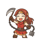 勇者 女 くさりがま 謎の武器 RPG（個別スタンプ：19）