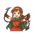 勇者 女 くさりがま 謎の武器 RPG（個別スタンプ：24）