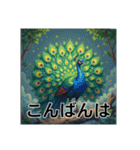色彩鮮やかな鳥（個別スタンプ：3）