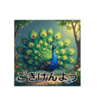 色彩鮮やかな鳥（個別スタンプ：4）