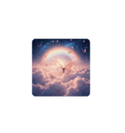 虹と蝶々の幻想夜空.Rainbow and Butterfly（個別スタンプ：2）