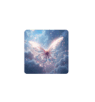 虹と蝶々の幻想夜空.Rainbow and Butterfly（個別スタンプ：10）
