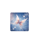 虹と蝶々の幻想夜空.Rainbow and Butterfly（個別スタンプ：13）