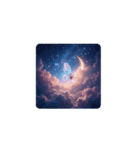 虹と蝶々の幻想夜空.Rainbow and Butterfly（個別スタンプ：14）