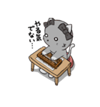 ピンク色の猫とそろばん2（個別スタンプ：8）