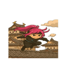 ギャル忍者Ⅱ（個別スタンプ：15）