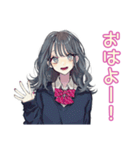 おしゃれJKの友達返信♡普段使い（個別スタンプ：2）