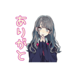 おしゃれJKの友達返信♡普段使い（個別スタンプ：8）