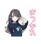 おしゃれJKの友達返信♡普段使い（個別スタンプ：18）