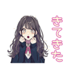 おしゃれJKの友達返信♡普段使い（個別スタンプ：32）