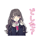 おしゃれJKの友達返信♡普段使い（個別スタンプ：35）