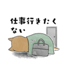 柴犬スタンプ 無気力（個別スタンプ：25）
