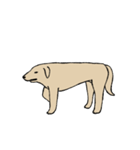 肌色のシンプル犬（個別スタンプ：2）