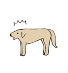 肌色のシンプル犬（個別スタンプ：6）