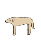 肌色のシンプル犬（個別スタンプ：7）