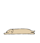 肌色のシンプル犬（個別スタンプ：21）