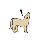 肌色のシンプル犬（個別スタンプ：22）