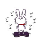丁寧 敬語 楽器と激しいウサギ（個別スタンプ：34）