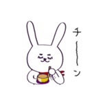 丁寧 敬語 楽器と激しいウサギ（個別スタンプ：35）