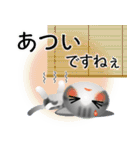 色々な猫8-1 短毛-立ち耳-サバトラ白（個別スタンプ：21）