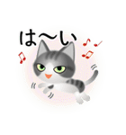 色々な猫8-1 短毛-立ち耳-サバトラ白（個別スタンプ：29）