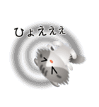 色々な猫8-4 長毛-垂れ耳-サバトラ白（個別スタンプ：35）