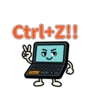 毎日使えるゆるかわITキャラスタンプ（個別スタンプ：18）