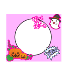 ハロウィンのフレーム（個別スタンプ：6）