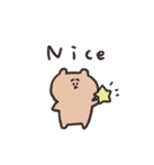 biepo 毎日シンプルに使えるゆーるず  くま（個別スタンプ：19）