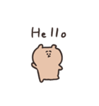 biepo 毎日シンプルに使えるゆーるず  くま（個別スタンプ：36）