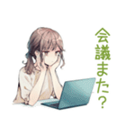 在宅ワーカーな社畜ちゃん♡愚痴（個別スタンプ：22）