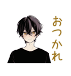 黒猫系男子★ゲーマーな日常（個別スタンプ：16）
