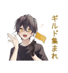 黒猫系男子★ゲーマーな日常（個別スタンプ：38）