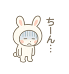 毎日つかえる！ネガティブうさぎ★着ぐるみ（個別スタンプ：21）